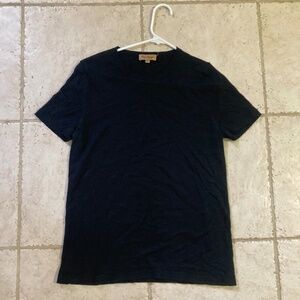 Paul Stuart Silk & Cashmere Blend Black Short Sleeve Top Size XL